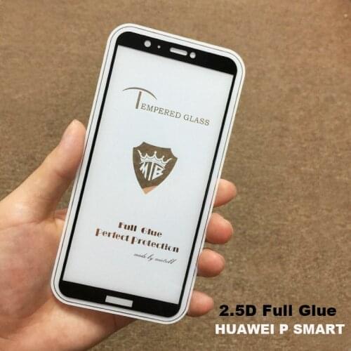Full Cover Full AB Glue Tempered Glass Screen Protector Film for Huawei P smart FIG-LA1 nova lite 2 Enjoy 7S Anti fingerprint