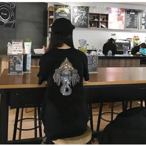 Women Summer Tshirt Casual Hot drill Loose Tee Short Sleeve Tops Casual T-Shirt Women Clothes