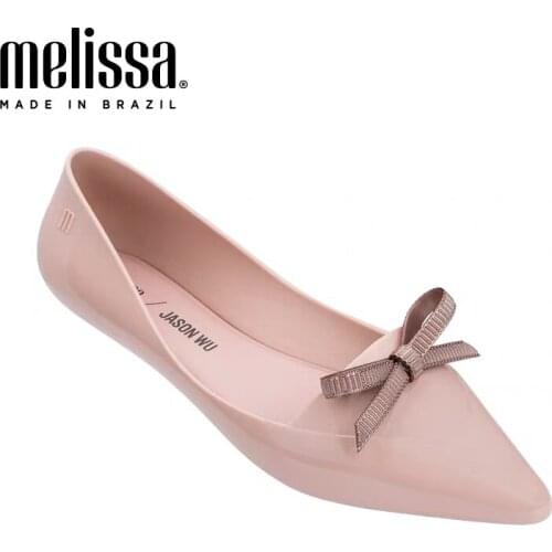 2020 Women Melissa Jelly Shoes Toe Women Shoes Bow Breathable Sandals Women Soft-Sole Comfortable Melissa Shoes