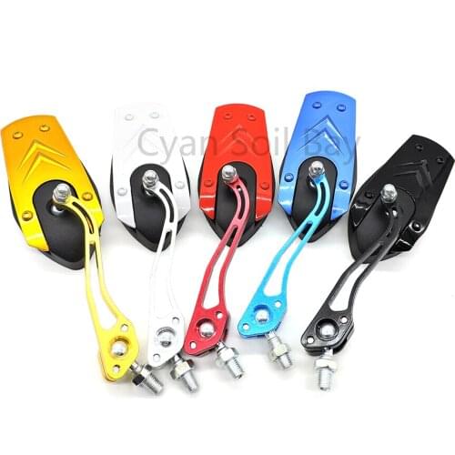 1 Pair Motorcycle Handlebar Rear View Universal Motorbike Back Side Mirrors Cafe Racer Mirror For Honda/Kawasaki/Yamaha/Suzuki