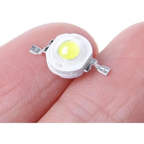 2021 New High Power 1W LED SMD Light Chip Energy Saving Lamp Beads Bulbs For DIY White