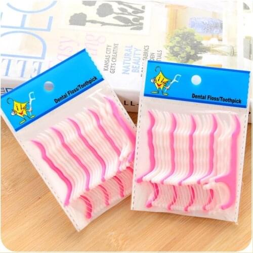 50pcs Dental Floss Interdental Brush Teeth Stick Too 50pcs Disposable Dentathpicks Floss Pick Pick Oral Gum Teeth Cleaning Care