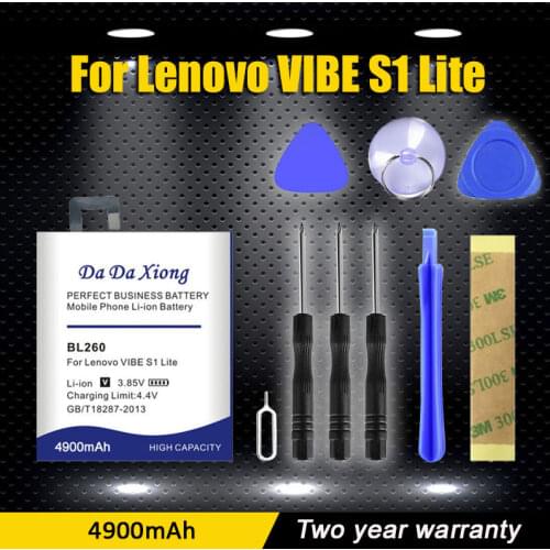 Da Da Xiong 4650mAh BL260 Battery for Lenovo VIBE S1 Lite phone Battery