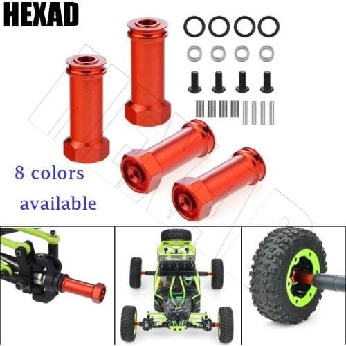 12mm Aluminum Wheel Hex Hub Adapters Long 30mm Adaptor Extension Combiner Coupler RC Car Parts for 1/12 Wltoys 12428 12423