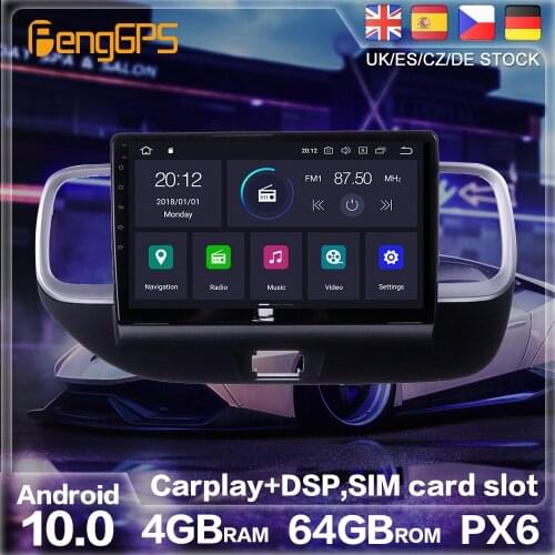 Android 10.0 PX6 GPS Navigation For Hyundai Venue 2019 2020 Auto Radio Stereo Car DVD Multimedia Auto Player HeadUnit 2 DIN 2din