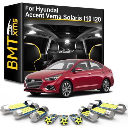 BMTxms For Hyundai I10 I20 Getz Click Reina HB20 Accent Verna Solaris 2016 2017 2018 2019 2020 2021 Canbus LED Interior Light