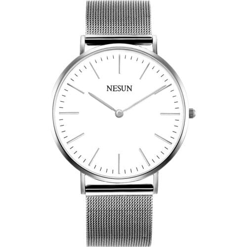 Switzerland Nesun Watch Men & Women Luxury Brand Japan MIYOTA Quartz Movement Lovers Watches Sapphire Waterproof clock N8801-W3