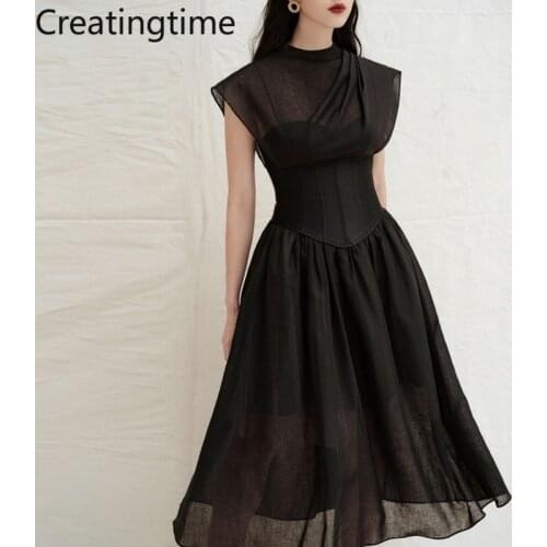 Летние платья без рукавов CREATINGTIME China At AliExpress