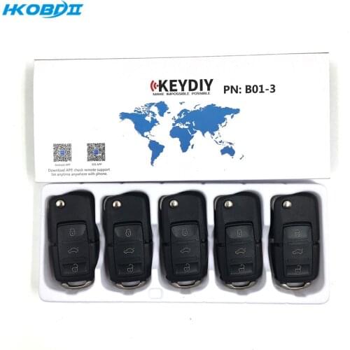 HKOBDII KEYDIY Original KD B01-3 3 Buttons B series Universial Remote For KD900/KD-X2/ URG200/KD MINI B Series Remote