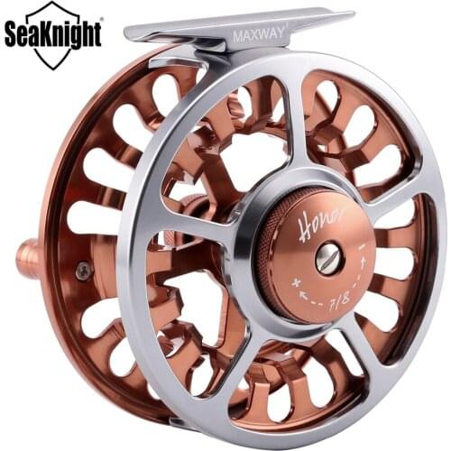 SeaKnight MAXWAY HONOR 7/8# Series Fly Fishing Reel High Quality 3BB 156g Full Metal Fly Reel Aluminum Body Fly Fishing Wheel