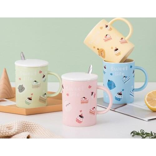 Ceramic Mug Tableware Tea Coffee Mug Kitchen Utensils sets Gifts Ceramic Cup For Handle Milk Mug Cartoon Cup Kitchen Accessories