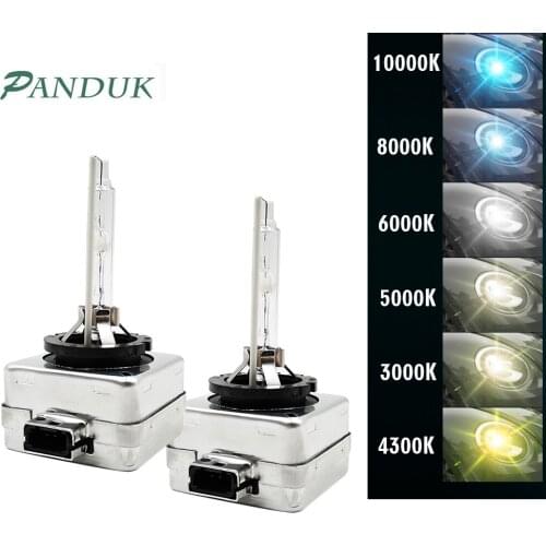 PANDUK 2PCS 12V 35W Xenon D1S HID 3000K 4300K 5000K 6000K 8000K 10000K 12000K HID Lamp Bulb XENON Car Lights Headlight