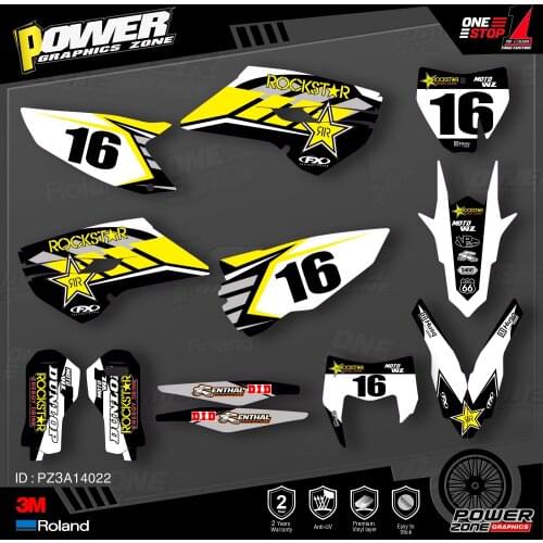 PowerZone Custom Team Graphics Decals 3M Stickers Kit For Husqvarna Sticker Decal 2014-15 TC FC 2015-16 FE TE 125 to 450cc 22