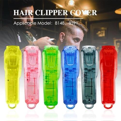 Professional Hair Clipper Cover Barber Accessories Transparent Design Haircut Tools Electric Clipper Attachment Styling Tools