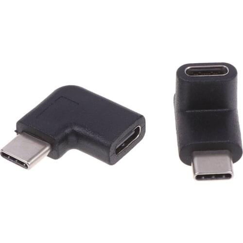 Right Angle 90 Degree USB 3.1 Type C Male To Female USB-C Converter Adapter