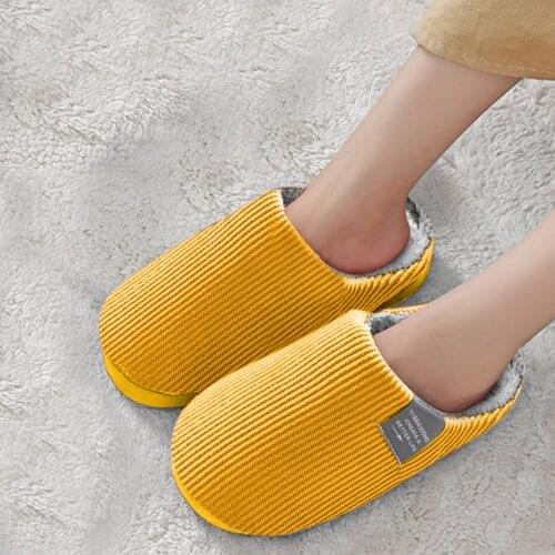 2021 Men and Women Down Cotton Slippers, Autumn and Winter, Thick Bottom, Indoor Warm Cotton, Drag Home, Soft and Comfortable