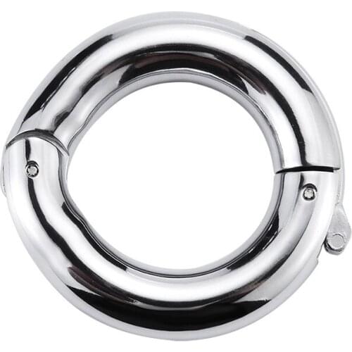 Adjustable Size Metal Penis Ring Male Exercise Bear Ring Sperm Lock Penis Hard Erection Ejaculation Delay Sex Toys Man Cock Ring