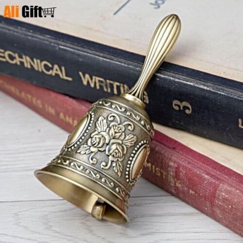 Christmas Bell Metal Tone Ring Alarm Hand Hold Service Call Bell Desktop Bell Tea Dinner Bell Game Bell Hand Bell