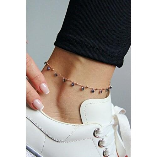 Argentum Concept-Colored Dapple Stone Silver Bulk Bangle-H003501