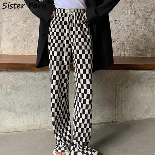 Sister fara Women's Plaid Trousers