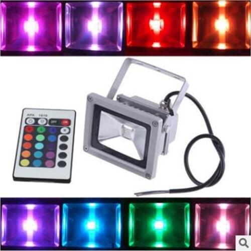 High light 10W -50W RGB LED Outdoor Waterproof Flood Light Wash Floodlight Spotlight Lighting With Remote Controller AC90-260V