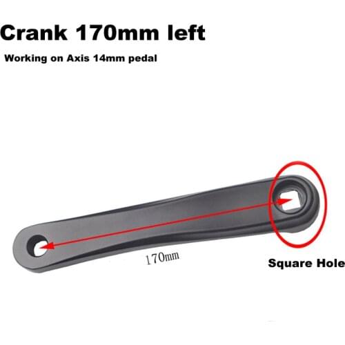 MTB Bike Cranks 170mm Bicycle Crank Square Hole Crankset Repair Part Cycyling Left Crank Arm