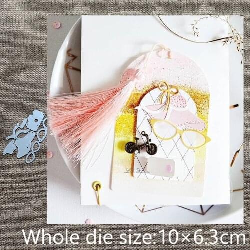 XLDesign Craft Metal Cutting Dies stencil mold Hat glasses camera decoration scrapbook Album Paper Card Craft Embossing die cuts