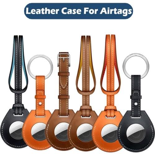 Protective Case For AirTags Anti-Fall Anti-Scratch Accessories Leather Protector Cover Shell Sleeve For Air Tags Locator Tracker