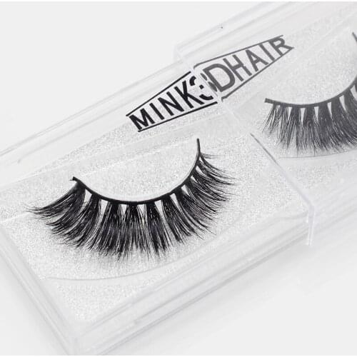 1 Pair Real 3D Mink Lashes Soft Natural False Eyelashes Mink Eyelashes Makeup Long Eye Lashes Eyelash Extension