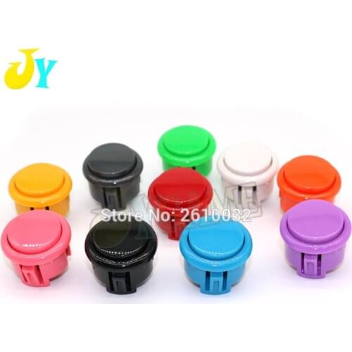100PCS 30mm button push button switch Copy OBSF-30 sanwa button Arcade Start Button Switch