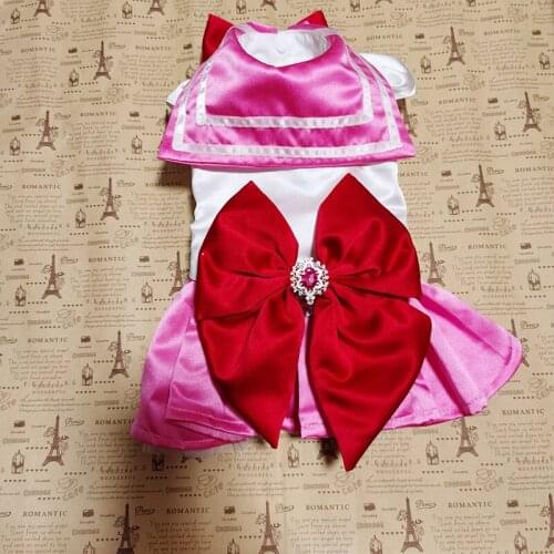 2021 Cute Girl Dog Dress Cat Puppy Skirt Chihuahua Yorkshire Yorkies Pomeranian Bichon Poodle Schnauzer Dog Clothes Pet Clothing