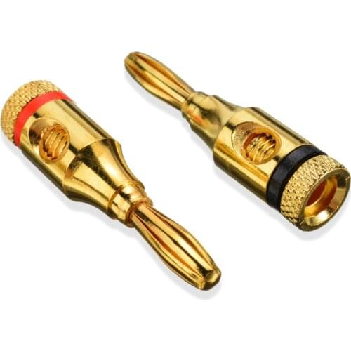 Audio Banana Plug Speaker Cable Connector Blass Banana Adapter - ( 10 Pcs)