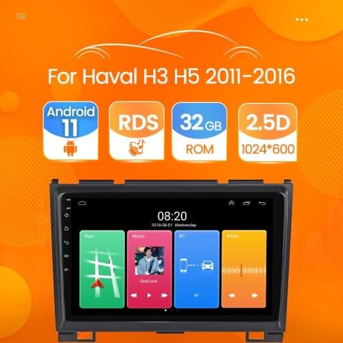 2.5D screen Android 11 2+32G RDS Car Radio Multimedia GPS Player for Great Wall Haval Hover H5 H3 2010 2011 2012 Stereo Unit FM