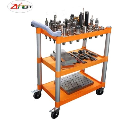 BT30 BT40 BT50 Tool storage car of machining center, High strength handle placement box,CNC Handle finishing car tool box