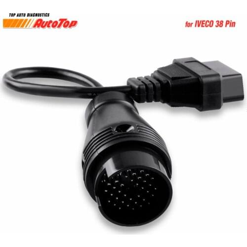 For IVECO 38 Pin ODB OBD2 Diagnostic Cable Adapter to 16Pin OBDII Connector Car Diagnostic Tool for Iveco 38Pin ODB2 Cable