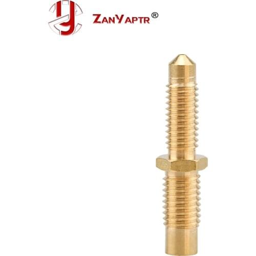 Integrated Copper Nozzle For E3D V6 Remote M6 M7 Thread Extruder Hotend 0.2/0.4/0.8mm For 1.75 Brass Extruder Print Nozzle
