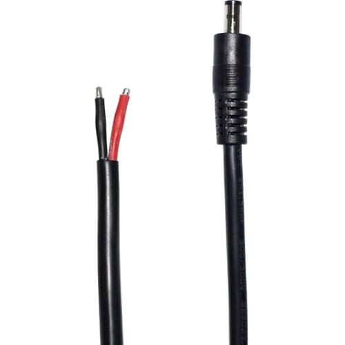 DC Power Pigtail Cable,12V 15A Fmale Connectors for CCTV Security Camera and Lighting Power Adapter by 2.5mm x 5.5mmUltra Thick