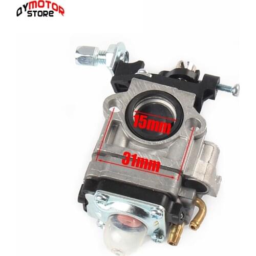 High quality Carburettor 15mm Carb Strimmer Hedge Trimmer Brush Cutter Chainsaw 43cc 47cc 49cc 50cc 2-Stroke Carburetor