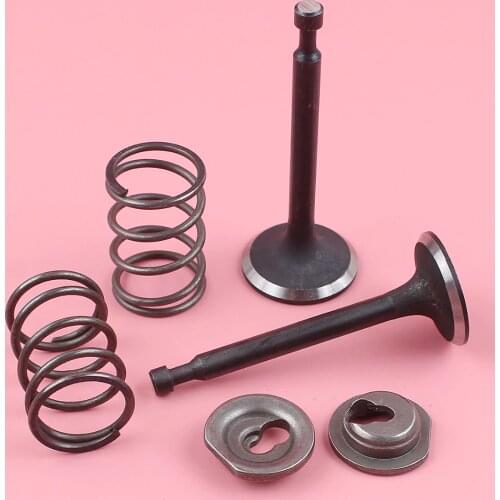 Intake Exhaust Valve Retainer Spring Set For Honda GX160 GX200 5.5HP 6.5HP Trimmer Brush Cutter Engine Motor Parts