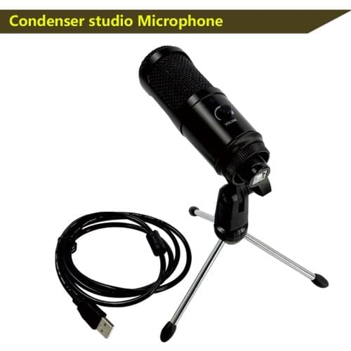 USB Condenser Recording Microphone for Laptop or Windows Studio Recording Vocals Voice Over, Live broadcast
