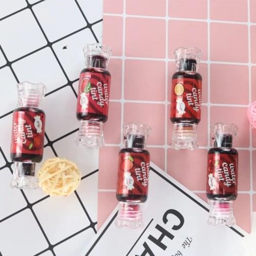 Cosmetic long lasting lipgloss makeup Waterproof lipstick Dyeing Lip Tint lovely with sweetly flavour Liquid lipstick 5 color