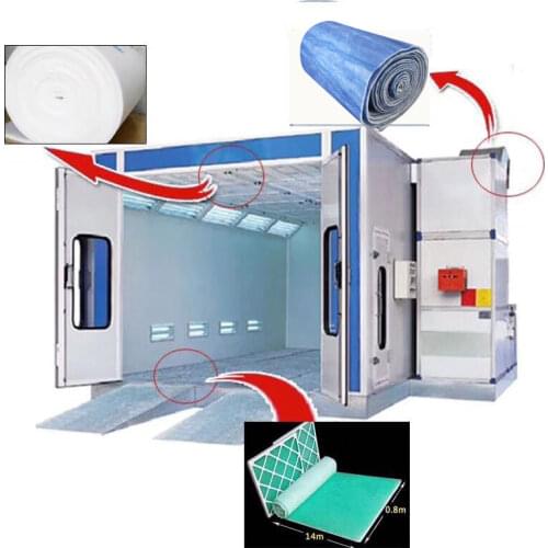 ATPRO Wide 100CM Paint Cabine Spray Paint Room Air Inlet Cotton Cabine De Peinture Filter Cotton Spray Booth Fan Cotton