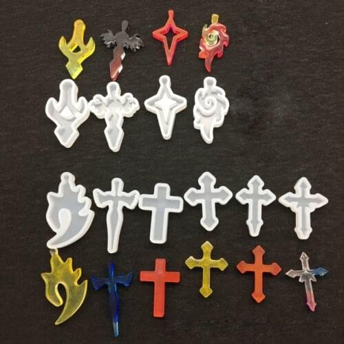 Cross Pendant Silicone Resin Mold Jewelry Making Casting Mould Craft DIY Tools