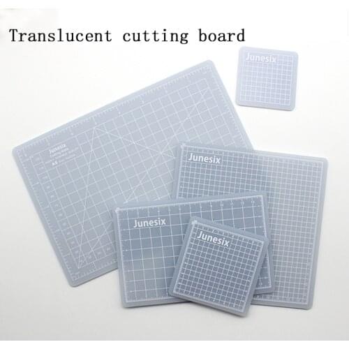 Multi-size Translucent Pvc Mat Patchwork Rubber Cutting Mat Carving Art Manual Double-sided Tool Self-healing Cutting Board