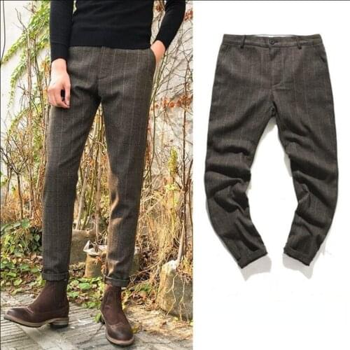 Mrza Gtxe Men's Wool Trousers