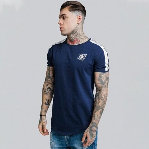 Mens Casual T Shirt Sik Silk Hip Hop Shirts Streetwear Male T-shirt Siksilk High Quality 2020 Tops Brand Silk Silk Men Clothing