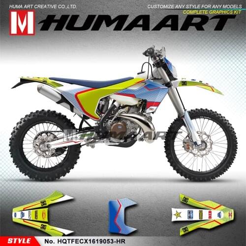 HUMAART Dirt Bike Stickers Motorcycle Graphics Kit for TE FE TX FX FS TC FC 125 150 250 300 350 450 501 2016 2017 2018 2019