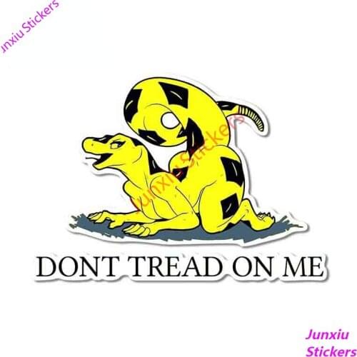 Dont Tread on Me Dinosaur Cartoon Animals Car Sticker Creative Sticker Accessories Vehicle Occlusion Scratch Window Trunk Decal