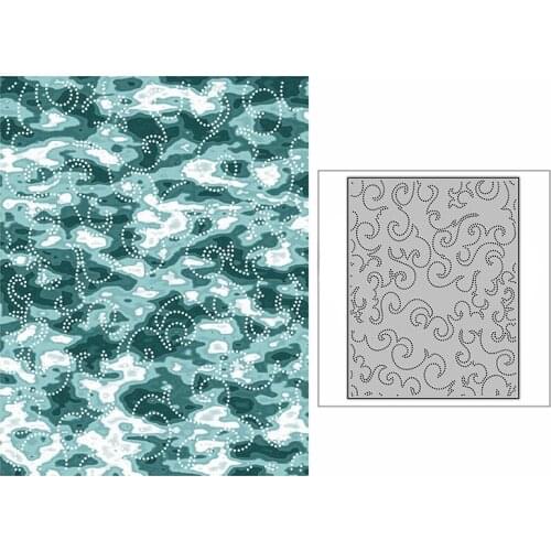 New Wave Smoke Pattern Craft Embossing Mold 2021 Metal Cutting Dies for DIY Decorative Scrapbooking Album Card Making No Stamps