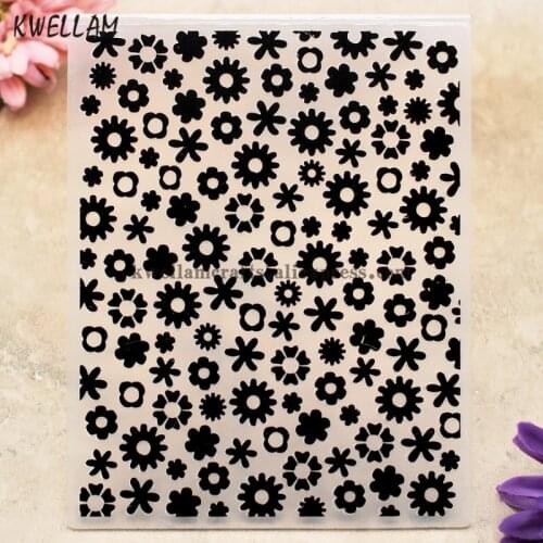 Flowers Plastic Embossing Folder For Scrapbook DIY Album Card Tool Plastic Template 12.1x15.3cm KW7110838